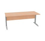 Desk L metal legs depth 80 x height 72 cm
