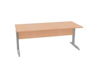 Desk L metal legs depth 80 x height 72 cm
