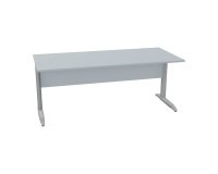 Desk L metal legs depth 80 x height 72 cm