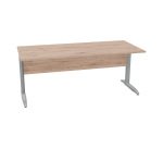 Scrivania con gambe a L in metallo p 80 x h 72 cm
