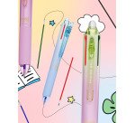 Stylo roller Pilot FriXion Ball 4 couleurs effaçable rétractable pointe 0,5 mm - écriture fine