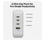 Targus HyperJuice power adapter - GaN - USB, 3 x USB-C - 100W