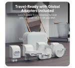 Targus HyperJuice power adapter - GaN - USB, 2 x USB-C - 70W