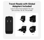 Targus HyperJuice power adapter - GaN - USB, 2 x USB-C - 70W