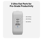 Targus HyperJuice power adapter - GaN - USB, 2 x USB-C - 70W