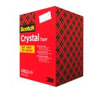 Pack 3 rubans adhésifs Scotch Crystal transparent 33 m + 1 OFFERT
