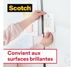 Pack 3 rubans adhésifs Scotch Crystal transparent 33 m + 1 OFFERT