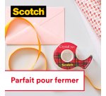 Pack 3 rubans adhésifs Scotch Crystal transparent 33 m + 1 OFFERT