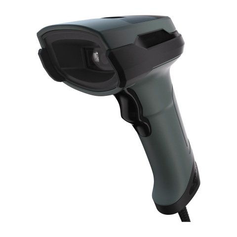 Lector código de barras y QR 1D/2D manual con cable y soporte Safescan 330-W