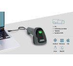 Lector código de barras y QR 1D/2D manual con cable Safescan 310-W