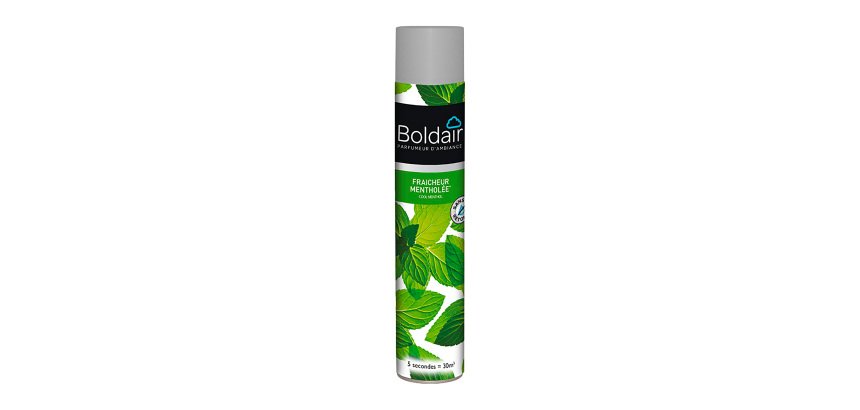 Désodorisant professionnel Boldair fraîcheur mentholée – Aérosol de 500 ml
