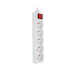 Power strip with 5 sockets Zenitech with switch – 4 m cable