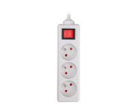 Multiprise 3 prises Zenitech avec interrupteur – Câble 4 m