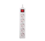 Power strip with 5 sockets Zenitech with switch – 4 m cable