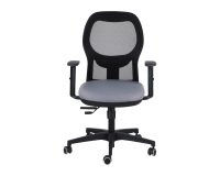 Sedia operativa Simplemesh Slim con base nera