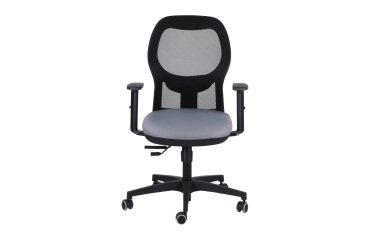 Sedia operativa Simplemesh Slim con base nera