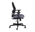 Sedia operativa Simplemesh Slim con base nera