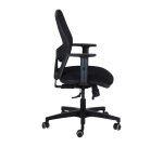 Sedia operativa Simplemesh Slim con base nera