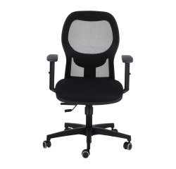 Sedia operativa Simplemesh Slim con base nera