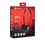 Auriculares con cable NGS MS103 MAX con micrófono conexión jack 3.5 y adaptador a doble jack