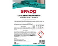 Desinfizierendes Pulverwaschmittel D20 Spado von Wyritol - 200 Waschgänge - 20 kg Sack