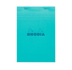 Bloc de bureau Rhodia Couleurs N°16 A5 14,8 x 21 cm agrafé couverture couleur - petits carreaux - 80 feuilles