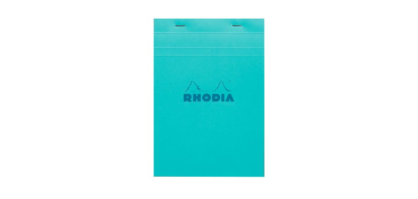 Bloc de bureau Rhodia Couleurs N°16 A5 14,8 x 21 cm agrafé couverture couleur - petits carreaux - 80 feuilles
