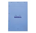 Bloc de bureau Rhodia Couleurs N°20 21 x 31,8 cm agrafé couverture couleur - grands carreaux - 80 feuilles perforés 4 trous