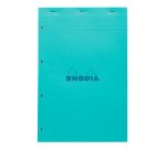 Rhodia Colors Office Pad No. 20 21 x 31.8 cm stapled colored cover - small squares - 80 sheets perforated 4 holes