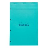 Bloc de bureau Rhodia Couleurs N°20 21 x 31,8 cm agrafé couverture couleur - petits carreaux - 80 feuilles perforés 4 trous