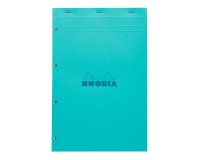 Bloc de bureau Rhodia Couleurs N°20 21 x 31,8 cm agrafé couverture couleur - petits carreaux - 80 feuilles perforés 4 trous