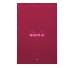 Bloc de bureau Rhodia Couleurs N°20 21 x 31,8 cm agrafé couverture couleur - grands carreaux - 80 feuilles perforés 4 trous