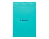 Bloc de bureau Rhodia Couleurs N°20 21 x 31,8 cm agrafé couverture couleur - grands carreaux - 80 feuilles perforés 4 trous