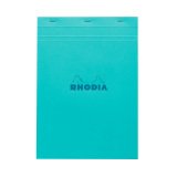 Bloc de bureau Rhodia Couleurs N°18 A4  21 x 29,7 cm agrafé couverture couleur - petits carreaux - 80 feuilles