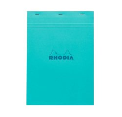 Bloc de bureau Rhodia Couleurs N°18 A4  21 x 29,7 cm agrafé couverture couleur - petits carreaux - 80 feuilles