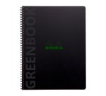 Cahier spirale Rhodia Greenbook A4+ 22,5 x 29,7 cm - ligné - perforé 4 trous - 160 pages - couverture polypropylène