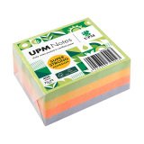 Bloc cube repositionnable UPM Super Stronh couleurs Spring 75 x 75 mm - bloc de 400 feuilles