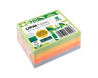 Bloc cube repositionnable UPM Spring couleurs 75 x 75 mm - bloc de 400 feuilles