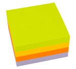 Bloc cube repositionnable UPM Spring couleurs 75 x 75 mm - bloc de 400 feuilles