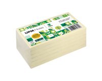 Notes repositionnables UPM Strong jaune 125 x 75 mm - bloc de 100 feuilles