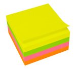 Bloc cube repositionnable UPM couleurs vives 75 x 75 mm - bloc de 400 feuilles