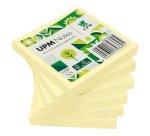 Notes repositionnables UPM Strong jaune 75 x 75 mm - bloc de 100 feuilles