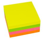 Bloc cube repositionnable UPM couleurs vives 75 x 75 mm - bloc de 400 feuilles