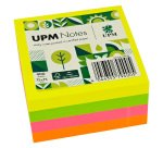 Bloc cube repositionnable UPM couleurs vives 75 x 75 mm - bloc de 400 feuilles