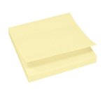 Notes repositionnables UPM Strong jaune 75 x 75 mm - bloc de 100 feuilles