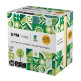 Notes repositionnables recyclées UPM Super Strong jaune 50 x 40 mm - bloc de 100 feuilles