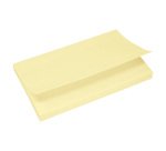 Notes repositionnables UPM Strong jaune 125 x 75 mm - bloc de 100 feuilles