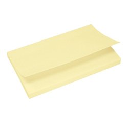 Notes repositionnables UPM Strong jaune 125 x 75 mm - bloc de 100 feuilles