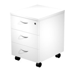 Cassettiera 3 cassetti su ruote l x p x h 43 x 52 x 59,5 cm fornita montata