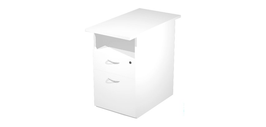 Cassettiera altezza scrivania l 43 x p 80 x h 720 cm fornita smontata